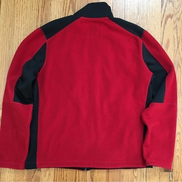 Express Men’s Black and Red Full Zip Fleece Sweatshirt - Picture 14 of 16
